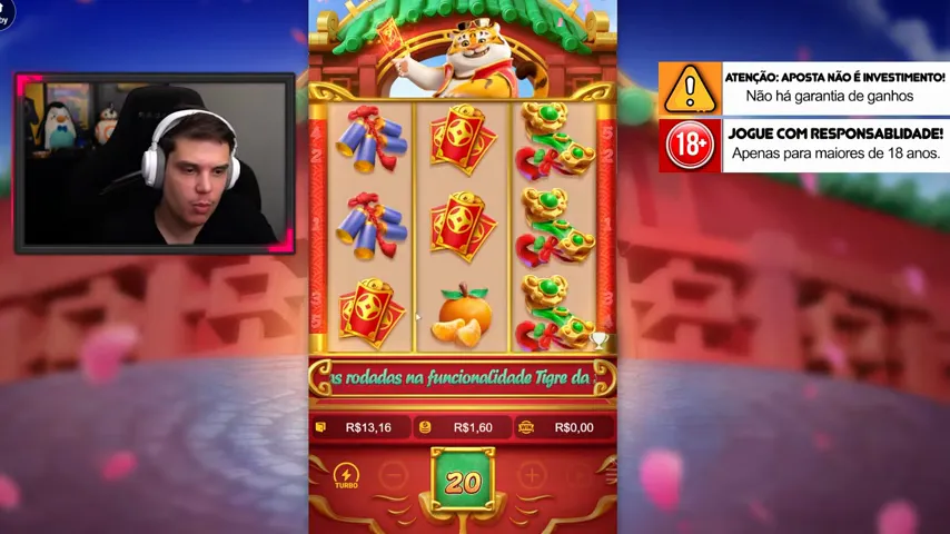 Símbolos e prêmios do Fortune Tiger na tela do jogo